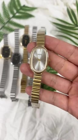 Fashion Luxury Women Quartz Watch Stainless Steel Oval Small Dial Bamboo Strap Girl Student Wristwatch Dropshipping Relogio