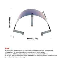 Universal Air Intake Filter Heat Shield Cover Car Cold Cone Sport Air Filter Cover For 2.5" TO 3.5" Neck AF-1001