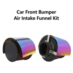 Universal Air Intake Filter Heat Shield Cover Car Cold Cone Sport Air Filter Cover For 2.5" TO 3.5" Neck AF-1001