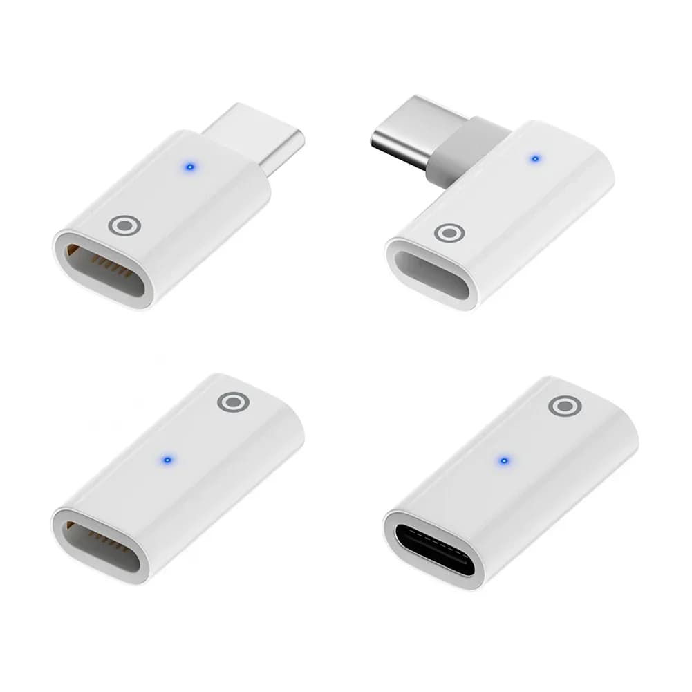 For Apple Pencil Charging Converter Adapter for Apple Pencil 1st Generation Connector Charger with Indicator Light