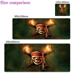 Cool Anime Large Gaming Accessories Mouse Pad PC Cartoon Pirates Of The Caribbean Desk Mat Laptop Gamer Desktop Mousepad Carpet