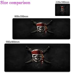 Cool Anime Large Gaming Accessories Mouse Pad PC Cartoon Pirates Of The Caribbean Desk Mat Laptop Gamer Desktop Mousepad Carpet