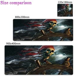 Cool Anime Large Gaming Accessories Mouse Pad PC Cartoon Pirates Of The Caribbean Desk Mat Laptop Gamer Desktop Mousepad Carpet