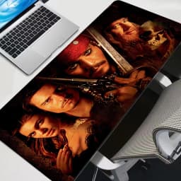 Cool Anime Large Gaming Accessories Mouse Pad PC Cartoon Pirates Of The Caribbean Desk Mat Laptop Gamer Desktop Mousepad Carpet