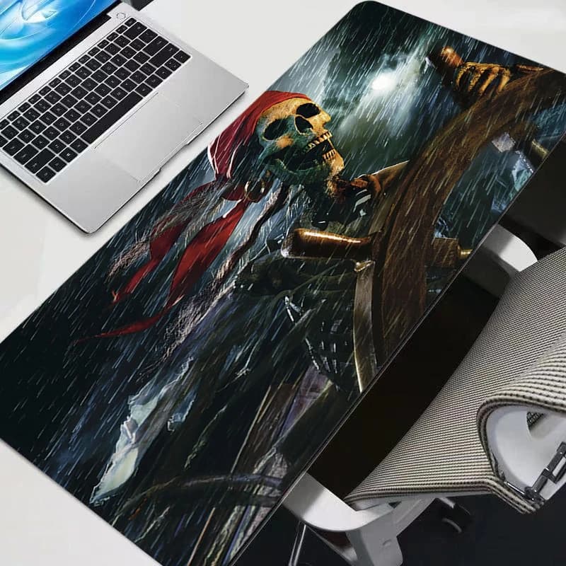 Cool Anime Large Gaming Accessories Mouse Pad PC Cartoon Pirates Of The Caribbean Desk Mat Laptop Gamer Desktop Mousepad Carpet