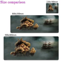 Cool Anime Large Gaming Accessories Mouse Pad PC Cartoon Pirates Of The Caribbean Desk Mat Laptop Gamer Desktop Mousepad Carpet