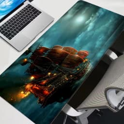 Cool Anime Large Gaming Accessories Mouse Pad PC Cartoon Pirates Of The Caribbean Desk Mat Laptop Gamer Desktop Mousepad Carpet