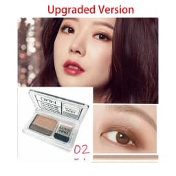 Two-color Matte Eye Shadow Double Small Box Lazy Eye Shadow Easy to Carry Eyeshadow Tray Professional Women's Cosmetics