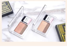Two-color Matte Eye Shadow Double Small Box Lazy Eye Shadow Easy to Carry Eyeshadow Tray Professional Women's Cosmetics