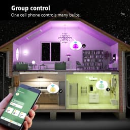 Homekit Smart Wifi Light Bulb Multicoloured Dimmable E27 LED Bulbs Siri Control Work with Apple Home Kit Alexa Google Assistitan