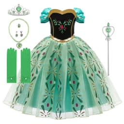 Children Anna Elsa Dress Girls Princess Cosplay Costume Kids Snow Queen Sequined Elegant Dress Girl Christmas Carnival Clothes