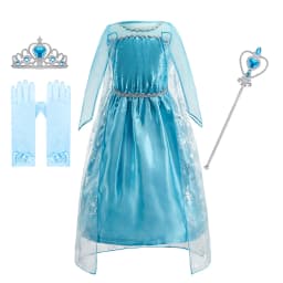 Children Anna Elsa Dress Girls Princess Cosplay Costume Kids Snow Queen Sequined Elegant Dress Girl Christmas Carnival Clothes