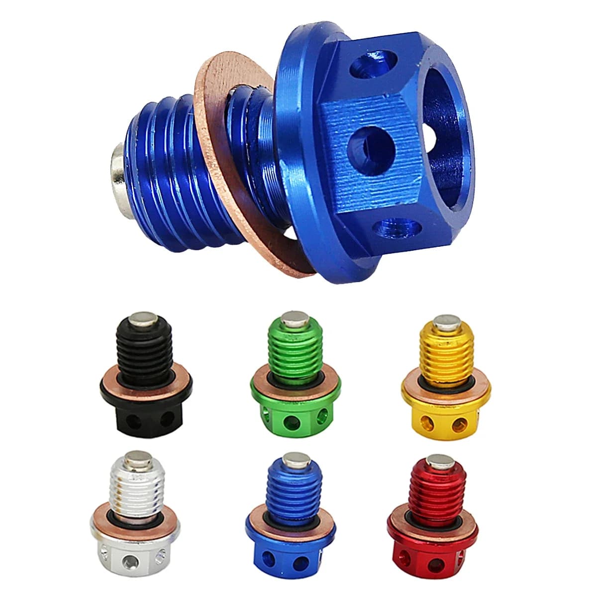 M12xP1.5 Magnetic Oil Drain Plug Bolt Screw For Yamaha YZF-R3 YZF-R25 MT-03 MT-25 YZ250 YZ250X XT250X WR250R WR250X Serow 250