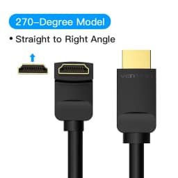 Vention HDMI Cable 4K HDMI 2.0 Cable HDMI 90/270 Degree Angle Adapter for Apple TV PS4 Splitter Video Audio 90 Degree HDMI Cable