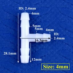 5~200pcs 4~13mm White PE Tee Connector Aquarium Tank Adapter Air Pump Hose Pagoda Joints Garden Irrigation Water Pipe Connectors