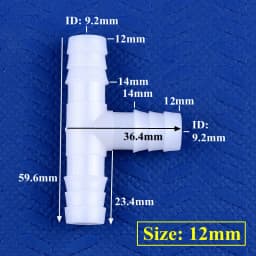 5~200pcs 4~13mm White PE Tee Connector Aquarium Tank Adapter Air Pump Hose Pagoda Joints Garden Irrigation Water Pipe Connectors