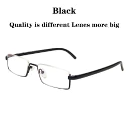 May Flower Metal Anti-Blue Light Reading Glasses Men Half Frame Prescription Eyeglasses Male TR90 Eyewear With Case óculos +1.75
