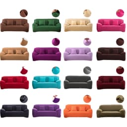 Solid Corner Sofa Covers Couch Slipcovers Elastica Material Sofa Skin Protector for Pets Chaselong Cover L Shape Sofa Armchair