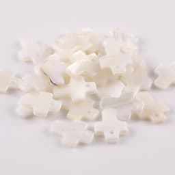 12x10x2 mm Natural Mother of Pearl White Cross Shapes Shell Beads Charms Bracelet Pendant For DIY Jewelry Making Accessories