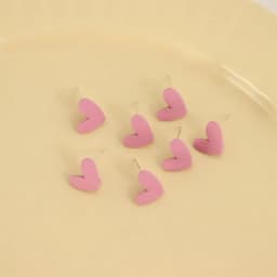 10Pcs DIY Stainless Steel Earrings Back Love Heart Dangle Earrings Base Connectors Linkers for Jewelry Making Accessories