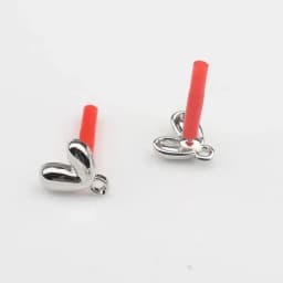 10Pcs DIY Stainless Steel Earrings Back Love Heart Dangle Earrings Base Connectors Linkers for Jewelry Making Accessories