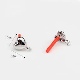 10Pcs DIY Stainless Steel Earrings Back Love Heart Dangle Earrings Base Connectors Linkers for Jewelry Making Accessories