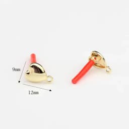 10Pcs DIY Stainless Steel Earrings Back Love Heart Dangle Earrings Base Connectors Linkers for Jewelry Making Accessories