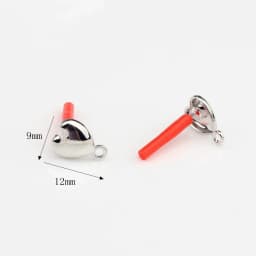 10Pcs DIY Stainless Steel Earrings Back Love Heart Dangle Earrings Base Connectors Linkers for Jewelry Making Accessories
