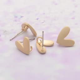 10Pcs DIY Stainless Steel Earrings Back Love Heart Dangle Earrings Base Connectors Linkers for Jewelry Making Accessories