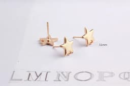 10Pcs DIY Stainless Steel Earrings Back Love Heart Dangle Earrings Base Connectors Linkers for Jewelry Making Accessories