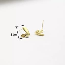 10Pcs DIY Stainless Steel Earrings Back Love Heart Dangle Earrings Base Connectors Linkers for Jewelry Making Accessories