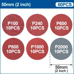 XCAN Sanding Disc 1/2/3inch Round Abrasive Dry Sandpaper with Back-up Pad For Polishing Cleaner Tools Sanding Paper