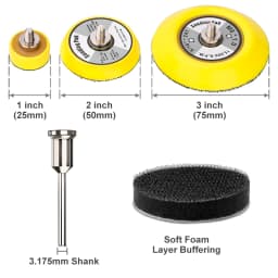 XCAN Sanding Disc 1/2/3inch Round Abrasive Dry Sandpaper with Back-up Pad For Polishing Cleaner Tools Sanding Paper