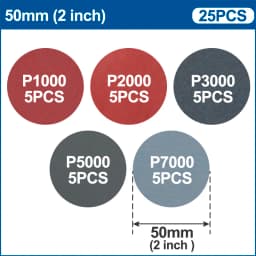 XCAN Sanding Disc 1/2/3inch Round Abrasive Dry Sandpaper with Back-up Pad For Polishing Cleaner Tools Sanding Paper