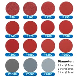 XCAN Sanding Disc 1/2/3inch Round Abrasive Dry Sandpaper with Back-up Pad For Polishing Cleaner Tools Sanding Paper