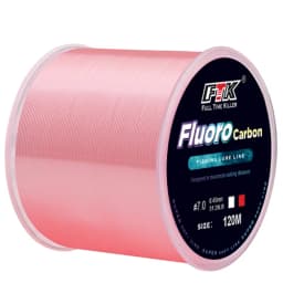 FTK Fishing Line Fluorocarbon Coating Treatment Process Carbon 120m Line 0.2mm-0.6mm 7.15LB-45LB Surface Nylon Molecules