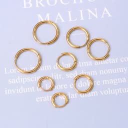 6/8/10/12mm Tiny Korean Small Stainless Steel Round Mini Little Good Huggie Hoop Earrings for Women Cartilage Piercing Loop Ring