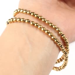 AAA+ Color Retention Gold-Plated Hematite Beads Natural Stone Round Cube Spacer Loose Beads for jewelry Making DIY Bracelet 15''