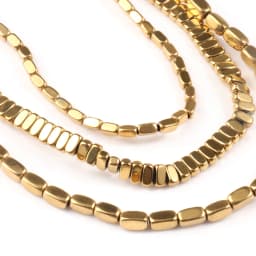 AAA+ Color Retention Gold-Plated Hematite Beads Natural Stone Round Cube Spacer Loose Beads for jewelry Making DIY Bracelet 15''