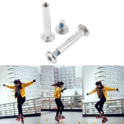10Pcs Roller Skates Parts Axle Male & Female Screws Diameter 6mm *31mm/36mm for Adult Child Kid Free Skating Inline Skates Wheel