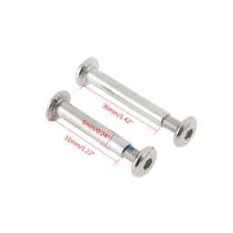 10Pcs Roller Skates Parts Axle Male & Female Screws Diameter 6mm *31mm/36mm for Adult Child Kid Free Skating Inline Skates Wheel