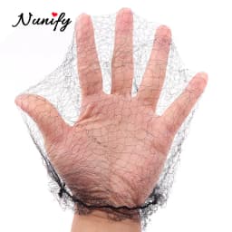 20Pcs/lot Hair Nets Invisible Elastic Edge Mesh Long 36 Inches Black Short 18Inch Wig Nets Invisible Soft Elastic Lines Hair Net