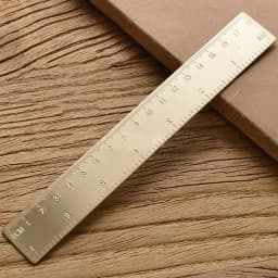 Vintage Brass Straight Ruler For Students Creative Metal Triangle Ruler Protractor Stationery Measuring Tool School Supplies New