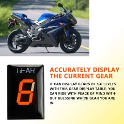 Motorcycle Gear Indicator For Yamaha FZ8 Fjr1300 FZ16 YZF-R1 R6 FZ400 BT1100 XJ6 Xvs1100 XV1900 Fzh150 Wr450R Dyag Star Stryker
