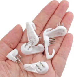 10Pcs Wall Decoration Installation Seamless Hooks Nail Kitchen Living Room Bedroom Home Daily Hanging Wall Invisible Hook White