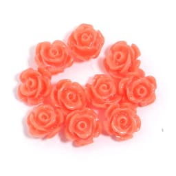 1 Strand 6 8 10 12 15mm Rose Camelia Flower Beads Artificial Coral Beads For Jewelry Making DIY Bracelet Neckalce Accessoires