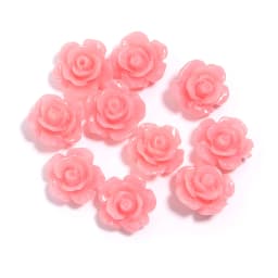 1 Strand 6 8 10 12 15mm Rose Camelia Flower Beads Artificial Coral Beads For Jewelry Making DIY Bracelet Neckalce Accessoires