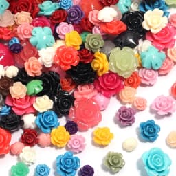 1 Strand 6 8 10 12 15mm Rose Camelia Flower Beads Artificial Coral Beads For Jewelry Making DIY Bracelet Neckalce Accessoires