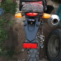 Motorcycle Rear Fender Mudguard with LED Brake Tail Light Motorcycle Fender TailLight Accessories