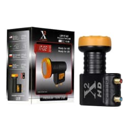 X-Square Ku Band LNB Noise Figure:0.1dB Supper Quality 4k Universal Twin LNB For Satellite TV Receiver Dish TV LNBF